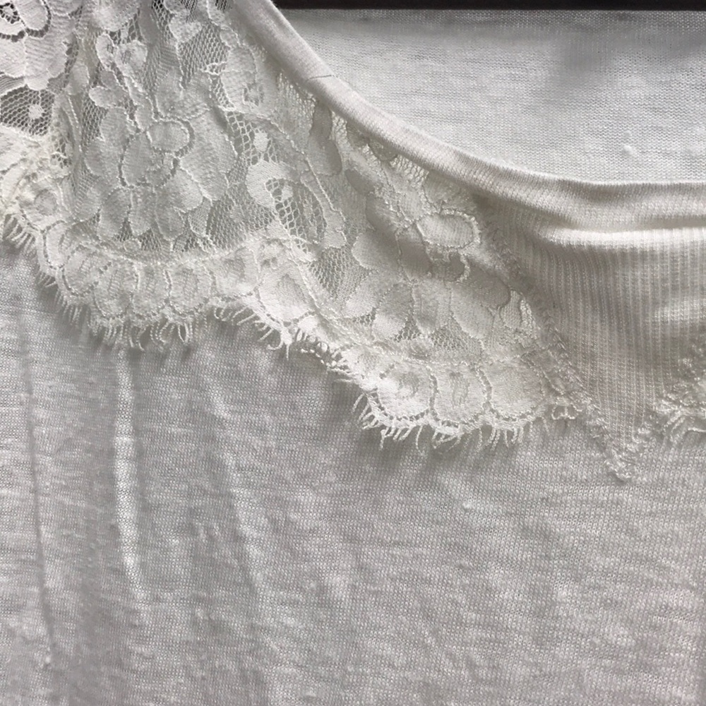 Lace Detailed Tee - Picture 2 of 4